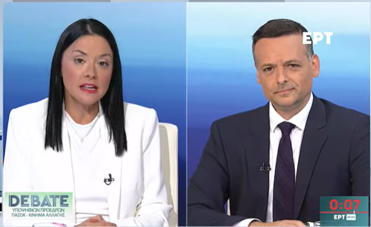 Debate ΠΑΣΟΚ: Ερώτηση Δούκα σε Γιαννακοπούλου για μεταναστευτικό ς την λεπίδα